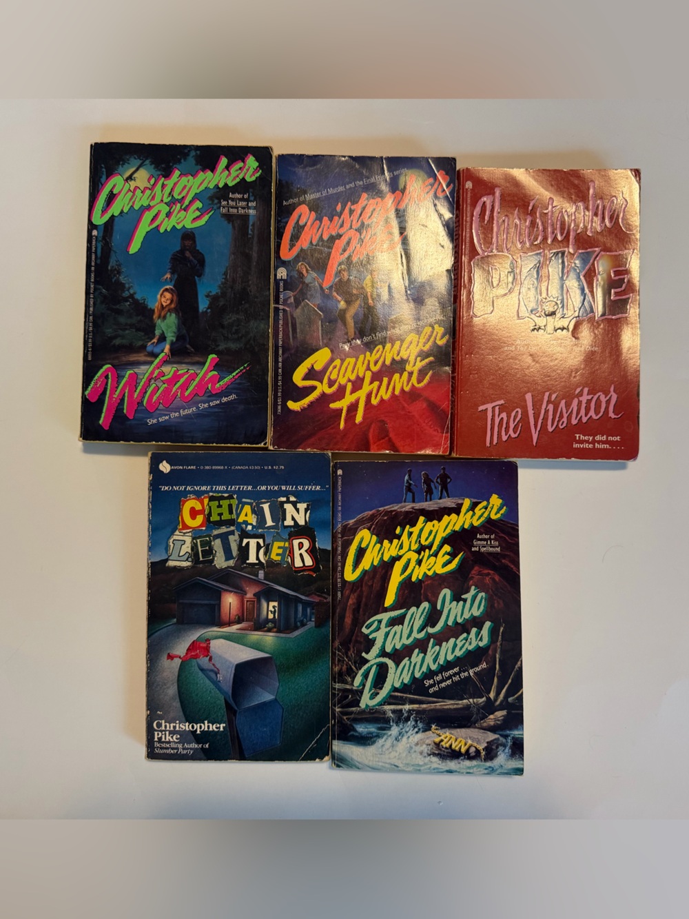 5 Vintage Christopher Pike Books